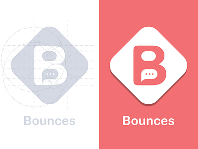 Bounces - Logo android app design icon iphone logo mobile process