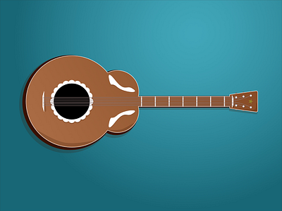 Guitar affinity designer guitar illustration