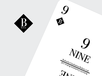 Suit #3 - Bodoni card deck design playingcards sketch typography