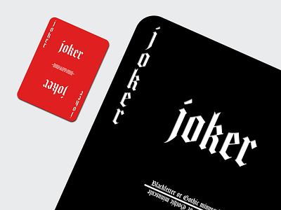 Joker Card card deck design playingcards sketch typography