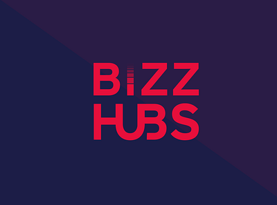 Bizz Hubs Logo illustration logo typography