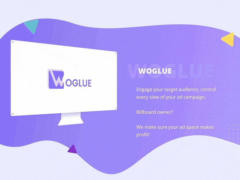 Woglue promo 2d after effects b2b bold digital ads motion presentation promo