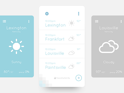 Minimal Weather UI app minimal mobile ui weather