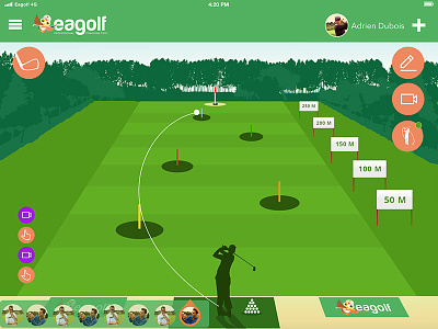 Eagolf App - Training app design golf app uiux