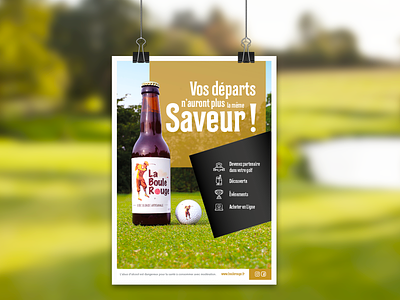 Poster La Boule Rouge 2019 golf poster