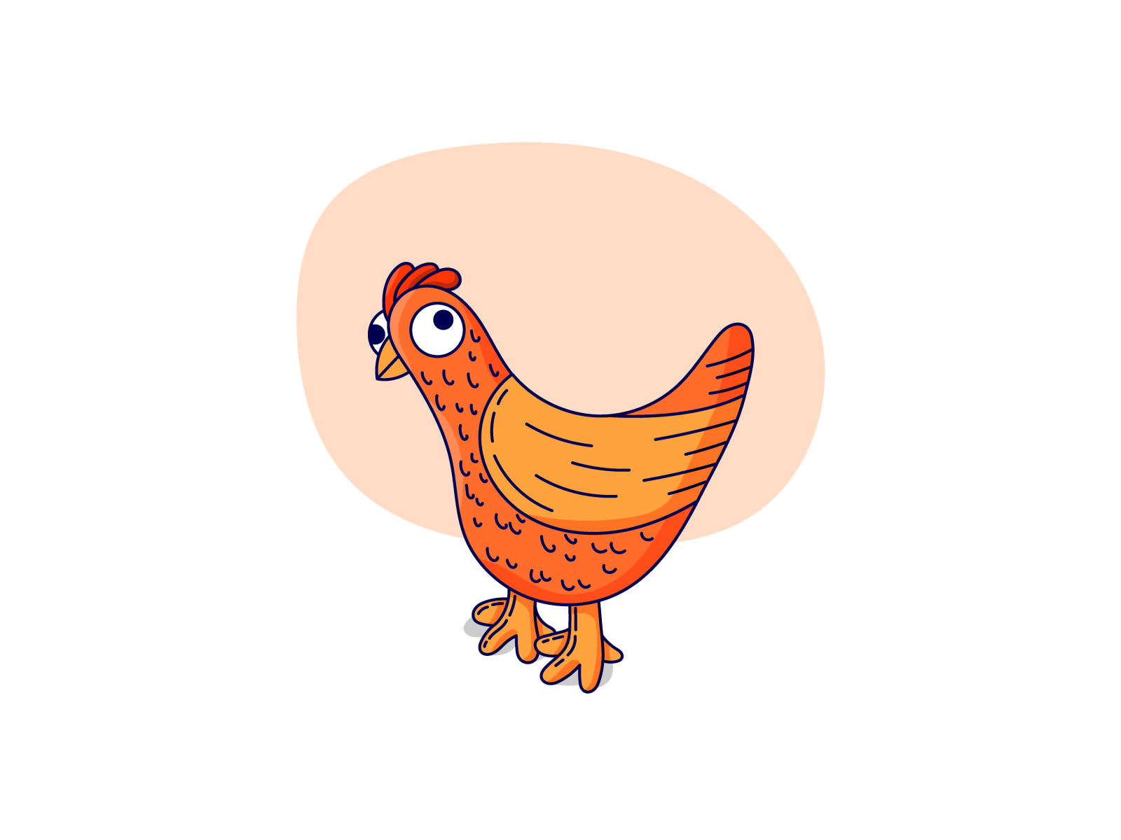 Cute Chicken By Crusenho On Dribbble