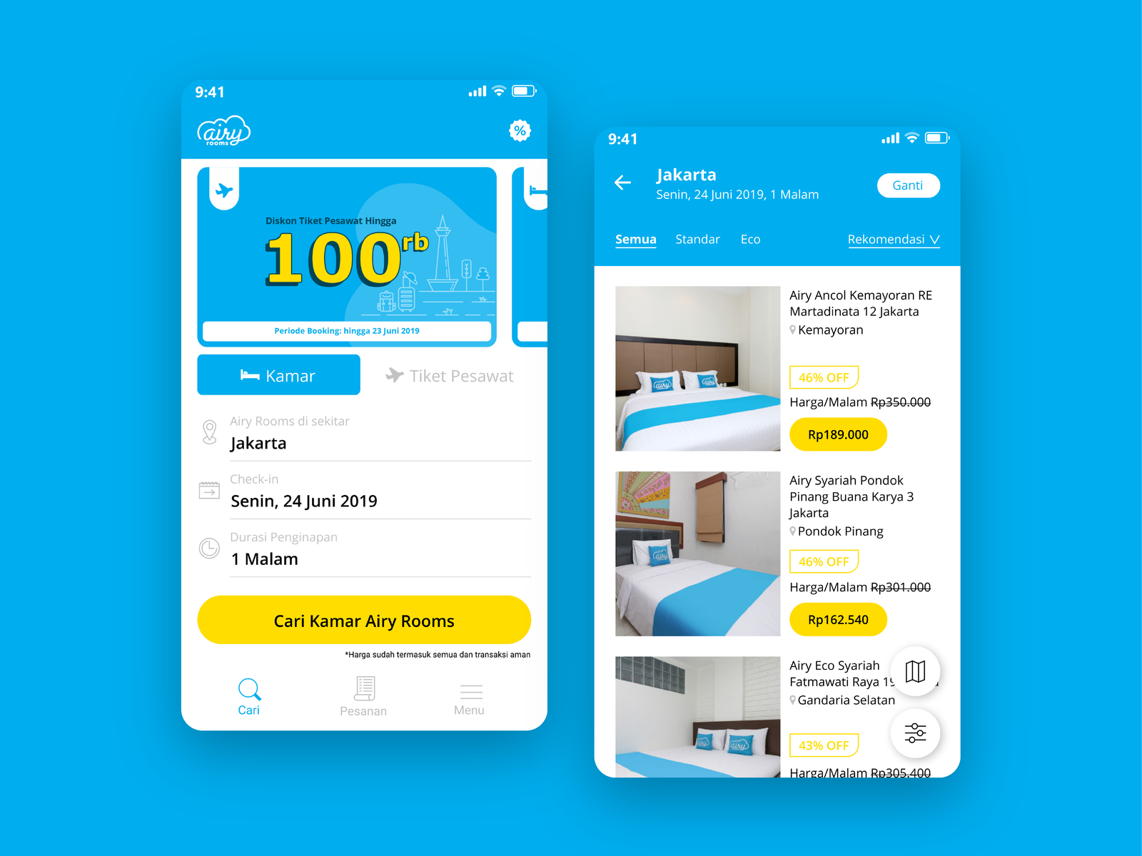 search-menu-page-airy-rooms-app-by-crusenho-on-dribbble