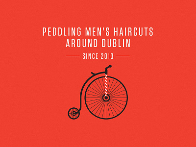 Barber on a Bike branding graphic design identity