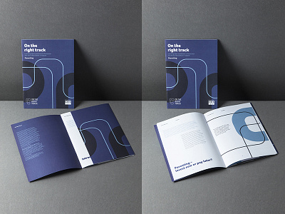 On the right track branding graphic design identity print design