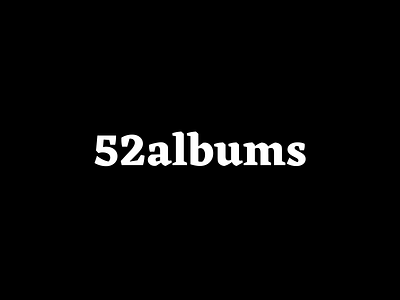52albums logo logo logo design logotype monochrome