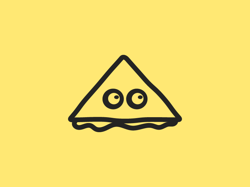 Naughty & Slice animation brand cheeky icon identity illustration logo logo design motion sandwich