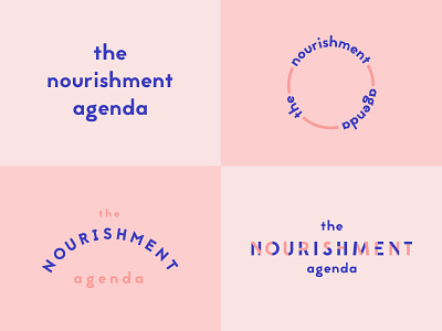 Nourishment Agenda brand identity journal leeds logo logo design typemark typography work in progress