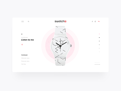 Swatch store redesign concept concept ecommerce minimal redesign shop store ui uiux watch web webdesign