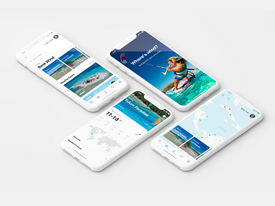 Where is wind IOS App app ios kite kitesurfing mobile uiux weather wind