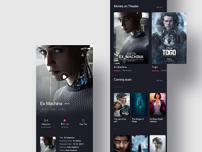 Movie app exercises design ui