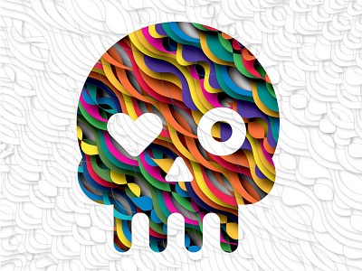 Skull In Patterns goodtype graphicdesign handlettering lettering patterns type typography