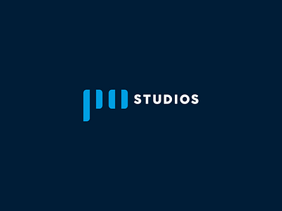 PO Studios brand branding logo logo design