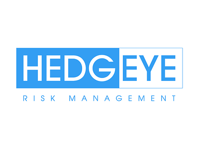 Hedgeye logo concept 2001 9000 branding design hal hedge fund odyssey risk management space typography