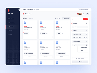 Regulatory Change Management Template by Яна Перхурович for Akveo ...