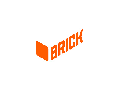 Brick block box brick logo