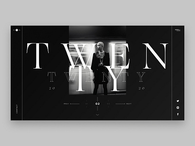 TWENTY TWENTY - Lookbook business fashion typography ui ux web design