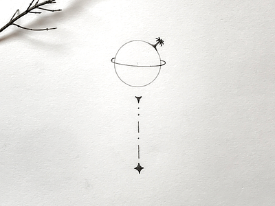Lonely planet. drawing graphikdesigner illustration lonelyplanet minimalism planet planetillustration simple tattoo