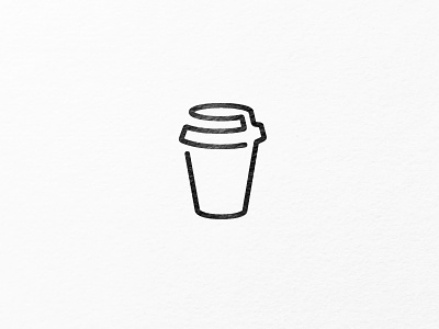 coffee cup out of one line. design freiburg logo logo design logodesign mationdesign minimalism minimalistic oneline simple