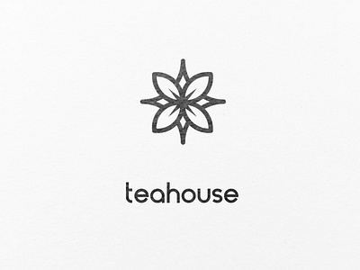 A minimalistic for a tea shop.