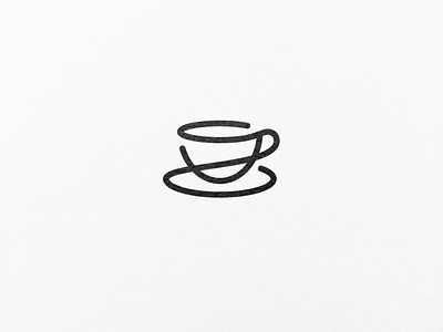 A minimalistic logo design for a cosy coffee shop. cafelogo coffee coffeecuplogo coffeelogo logo logodesign mationdesign matteomueller minimallogo minimallogodesign onelinelogo