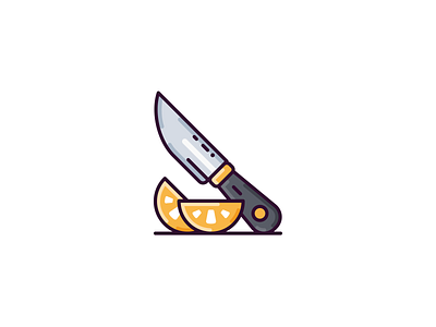 Knife & Fruit