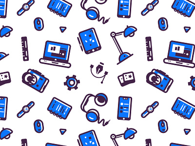 20 Free Seamless Icon Patterns for Designers  Electronics pattern,  Pattern, Pattern illustration