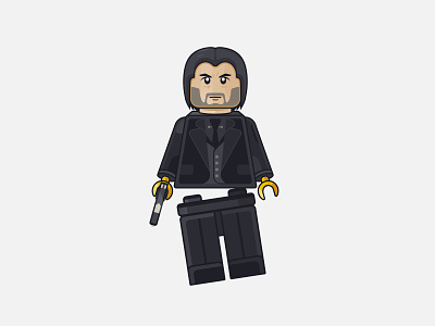 Lego figure "John Wick"
