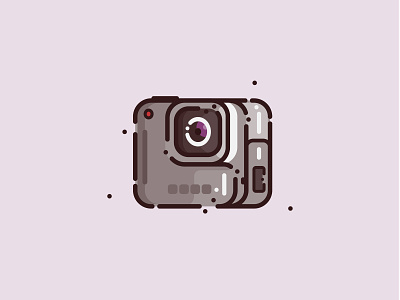 Camera adobe illustrator camera camera icon design go pro illustration material minimal sticker
