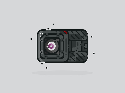 Camera adobe illustrator camera camera icon design go pro graphic design illustration material minimal sticker