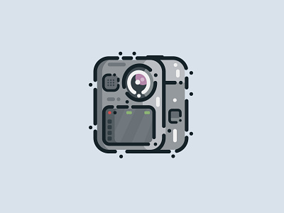 Camera adobe illustrator camera camera icon design go pro go pro max illustration material minimal sticker