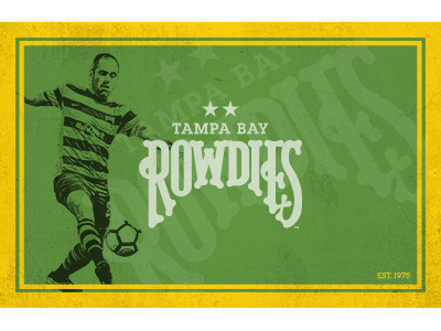 Vintage-style Rowdies Poster 1975 joe cole photoshop poster rowdies soccer sports