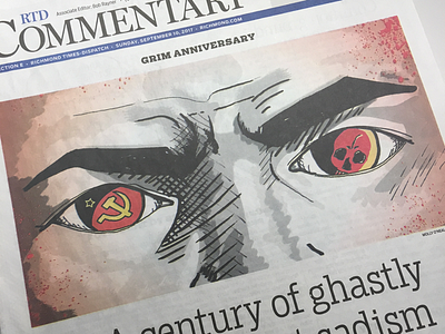 Bolshevik Revolution communism editorial illustration pen and ink photoshop