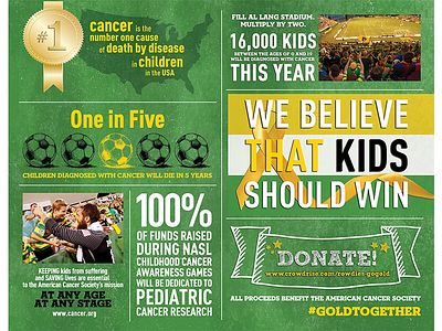 Rowdies #Goldtogether centerspread charity design gold together infographics page layout rowdies soccer