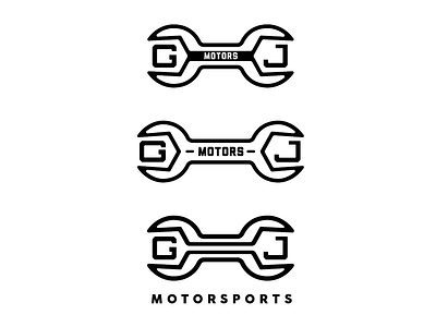 Drafts for GJ Motorsports graphicdesign logodesign motorcycles practice wrench