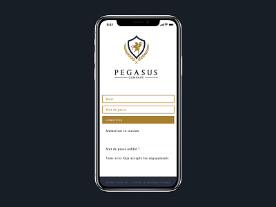 Pegasus PWA app car clean concept minimal mobile psd rent rental ui