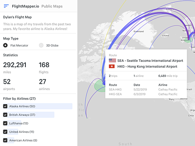 FlightMapper 2.0 3d animation data data viz dataviz design geovisualization map maps visualization