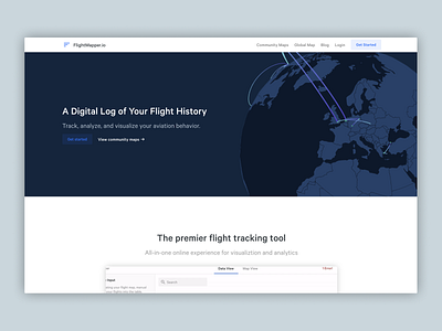 Upcoming FlightMapper 2.0 landing page