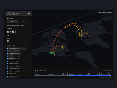 FlightMapper Map View geovisualization maps visualization