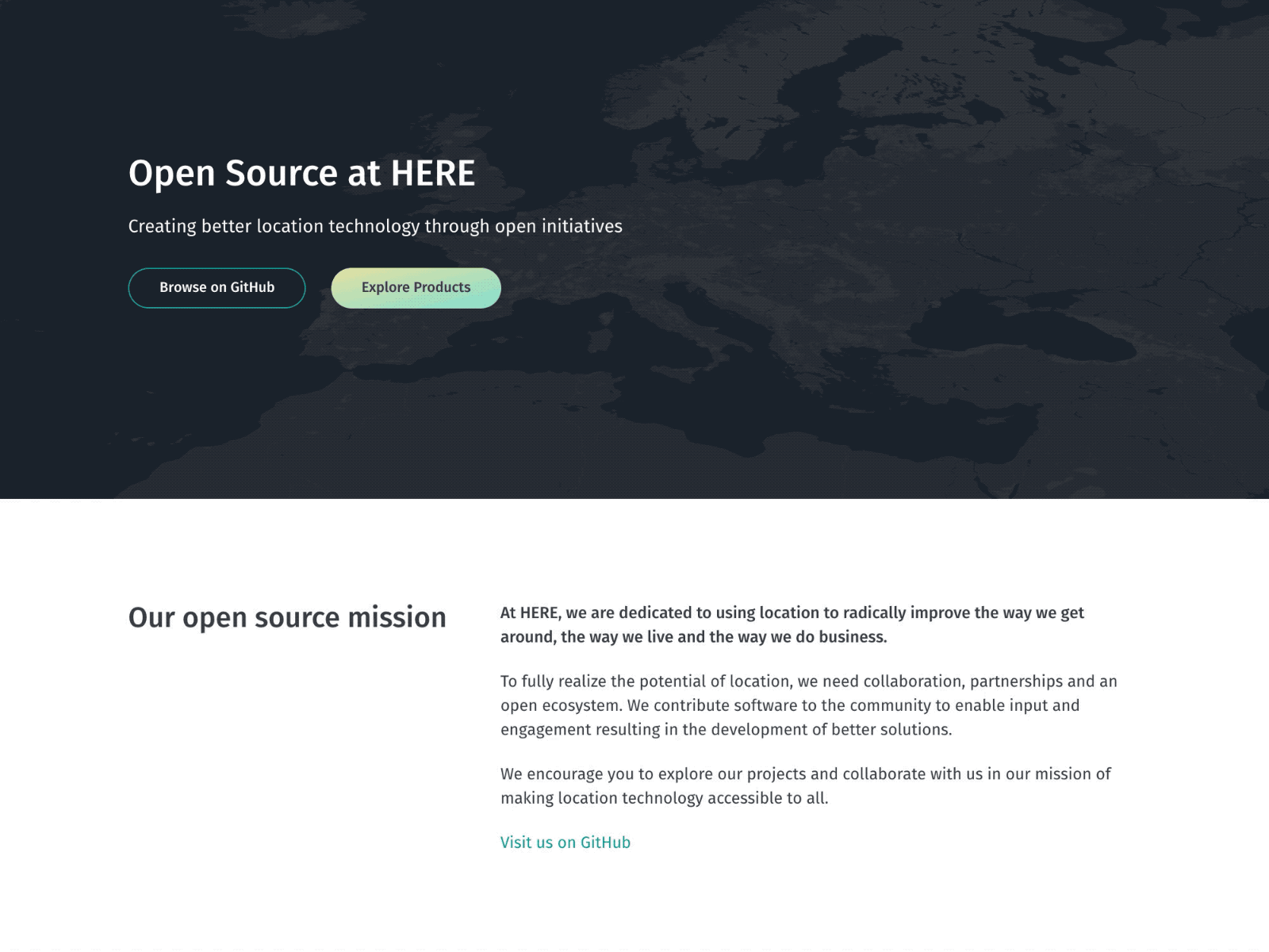 HERE Open Source website 3d here maps open open source rotation source