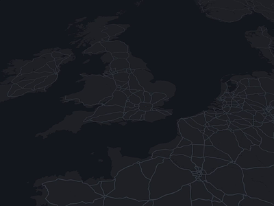 Animated routes from London data data visualization geo gis map maps visualization