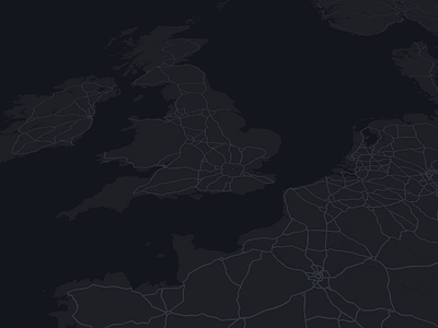 Animated routes from London data data visualization geo gis map maps visualization