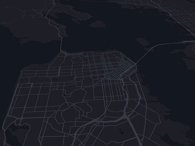 San Francisco animated routes data viz geo gis here maps