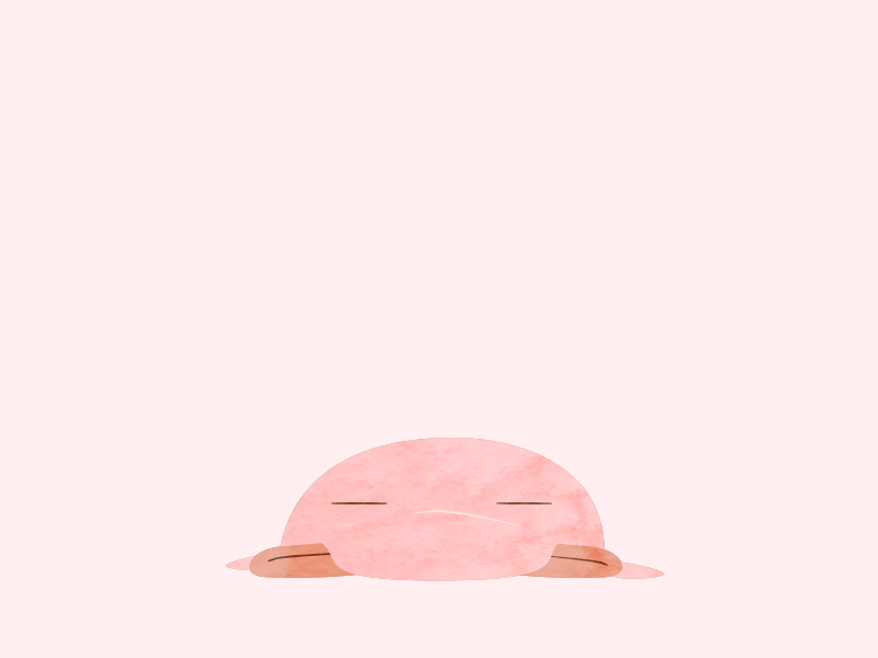 Happy Blobby after effects animation blobfish gif sticker