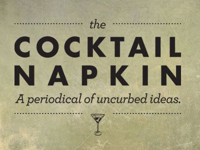 the COCKTAIL NAPKIN Season 3 cocktail napkin logo video