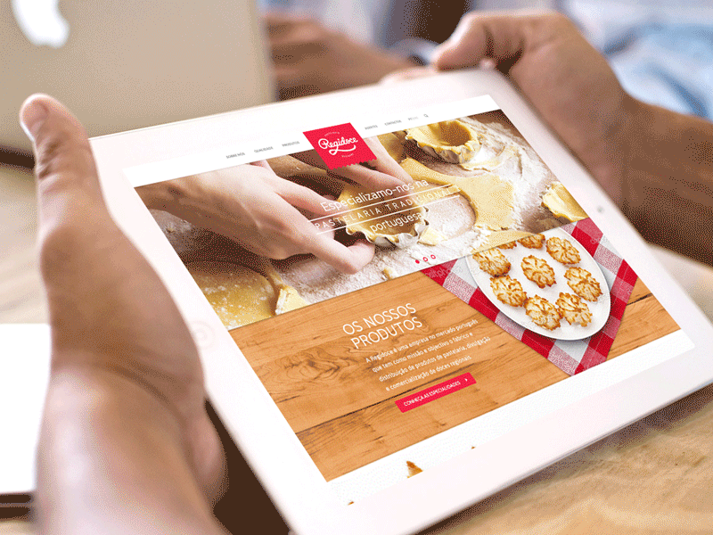 Homepage WIP (GIF) bakery design homepage layout webdesign website